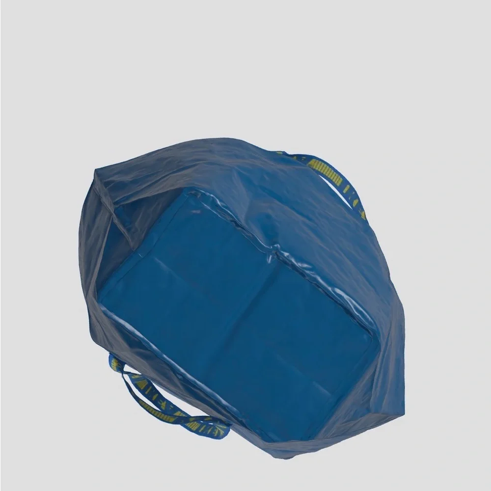 3 sturdy blue Ikea Frakta Bags storage holiday storage spring cleaning toy new